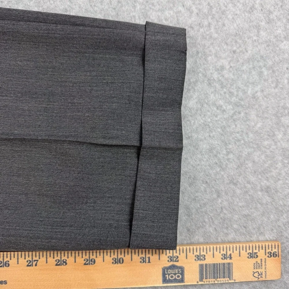 Brooks Brothers Madison Dress Pants Mens 37x32 Gray Wool Pleated Cuffed Office